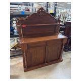 Wooden Sideboard with Decorative Back and Storage Wooden Sideboard with Decorative Back and Storage