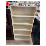 White Painted Wooden Bookshelf With Four Shelves White Painted Wooden Bookshelf With Four Shelves