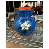 Czechoslovakian Ceramic Vase with Hand-Painted Flo Czechoslovakian Ceramic Vase with Hand-Painted Flo