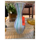 Jasba West Germany Vase with Multicolored Stripes Jasba West Germany Vase with Multicolored Stripes