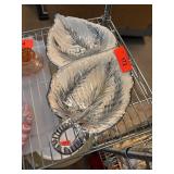 Italian Leaf-Shaped Ceramic Serving Dish Set Italian Leaf-Shaped Ceramic Serving Dish Set
