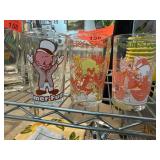 Three Warner Bros Looney Tunes Glasses Three Warner Bros Looney Tunes Glasses
