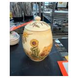 2003 Jardinia English Garden Ceramic Canister 2003 Jardinia English Garden Ceramic Canister