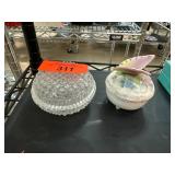 Two Decorative Covered Dishes Two Decorative Covered Dishes