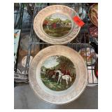 Royal Worcester J.F. Herring Hunting Scene Plates Royal Worcester J.F. Herring Hunting Scene Plates