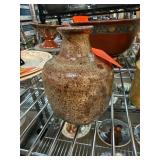 Handmade Glazed Pottery Vase with Artist Signature Handmade Glazed Pottery Vase with Artist Signature