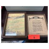 Framed Friendship Poems with Multicolored Backgrou Framed Friendship Poems with Multicolored Backgrou