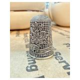 Sterling Silver Decorative Sewing Thimble Sterling Silver Decorative Sewing Thimble