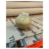 Green Onyx or Stone Miniature Round Lidded Box Green Onyx or Stone Miniature Round Lidded Box