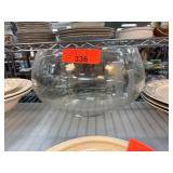 Noritake Bamboo Pattern Glass Punch Bowl Noritake Bamboo Pattern Glass Punch Bowl