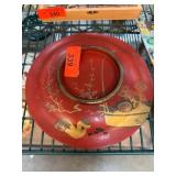 Antique Urushi Lacquered Decorative Bowl Antique Urushi Lacquered Decorative Bowl