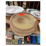 Six Frankoma Pottery Plates