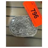 1980 National Finals Rodeo Hesston Belt Buckle