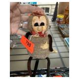 Handcrafted Fabric Plush Toy with Knit Body