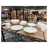 White Milk Glass Tableware