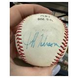 Signed Rawlings Baseball With Blue Ink Signature