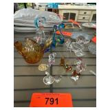 Glass Animal Figurines and Art Glass Pieces