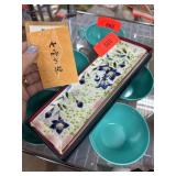 Matsuzakaya Floral Decorative Tray with Box