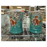 J&C Bavaria Floral Porcelain Mugs