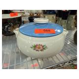 Hallï¿½s Superior Rose White Covered Casserole Dish