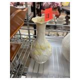Belleek Ireland Porcelain Vase with Yellow Accents