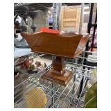 Wooden Pedestal Bowl or Display Dish