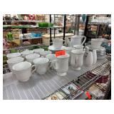 Empress Japan Porcelain Tea Set with Floral Patter