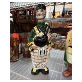 Ceramic Scotch Bagpiper Figurine with Marked Base