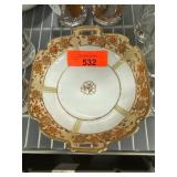Hand-Painted Noritake Nippon Floral Serving Dish