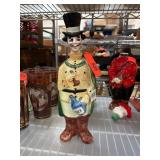 Hand-Painted Ceramic Figurine of Man in Top Hat