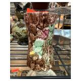 Glazed Ceramic Tree Trunk Style Vase