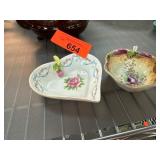 Royal Hampton Bone China Heart Dish and Floral Bow