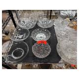 Clear Pressed Glass Bowls and Dishes