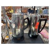 Cuisinart and Black Electric Coffee Percolators