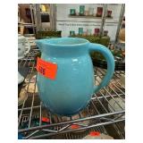 Light Blue Ceramic Pitcher With Handle