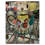 Kelvin Chen Enamel Teapot with Sunflower House Des