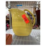 Hall China Yellow Ceramic Pitcher