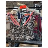 Lululemon Leopard Print Sports Bra with Coral Stra