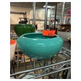 Bauer Pottery Turquoise Bowl, Made in Los Angeles