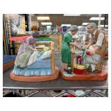 Norman Rockwell Bedtime Themed Ceramic Figurines