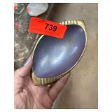 Mid-Century Israeli Brass and Enamel Dish