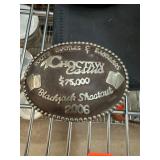 2006 Choctaw Casino Blackjack Shootout Belt Buckle