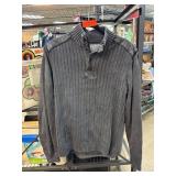 BKE Standard Fit Gray Knit Sweater