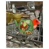 Kelvin Chen Hand-Painted Enamel Teapot with Rooste