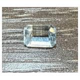 Emerald-Cut Aquamarine Gemstone