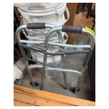 Guardian Aluminum Folding Walker with Wheels
