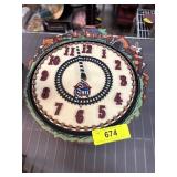 Lionel Railroad-Themed Wall Clock with Train Sound