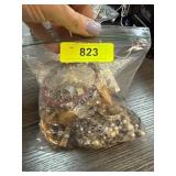 Bag of Assorted Costume Jewelry ï¿½ Lot 823