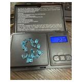 23-Carat Blue Topaz Gemstone Lot in Rectangular Cu