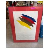 Yigal Zemer Signed Embossed Print Titled ï¿½Spaceshi